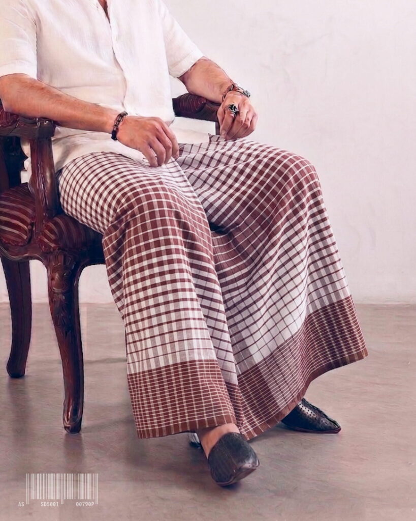 Maroon Weave Check – 5 Haat