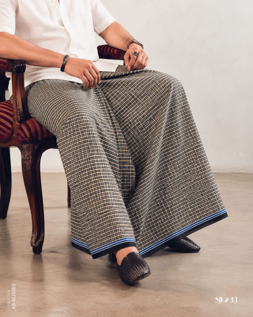Navy Yellow Micro Check – 5 Haat